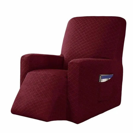housse-de-fauteuil-inclinable-rouge-extensible – La Maison de la Housse