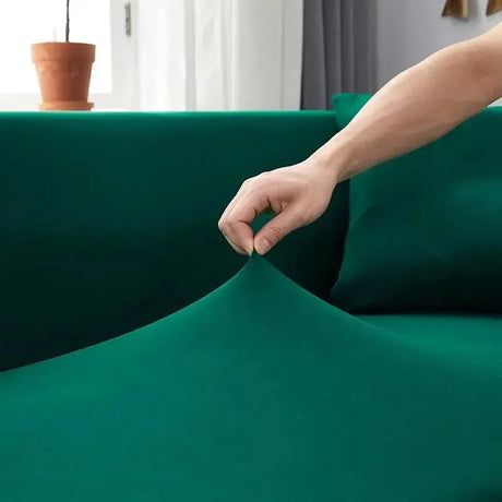housse-vert-fonce-canape-dangle-classique – La Maison de la Housse